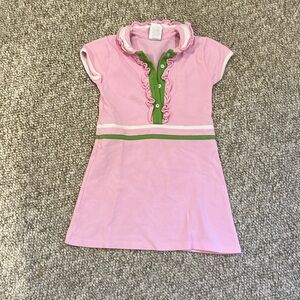 Bella Bliss Knit Dress - Size 6 green and pink tennis style